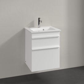 Тумба під раковину Villeroy & Boch Venticello 46,6х42,5 см ДСП/МДФ білий матовий/ручка алюміній білий A92202MS