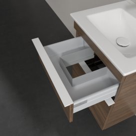 Тумба під раковину Villeroy & Boch Venticello 46,6х42,5 см ДСП дуб аризона/ручка алюміній білий A92202VH