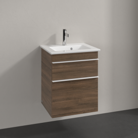 Тумба під раковину Villeroy & Boch Venticello 46,6х42,5 см ДСП дуб аризона/ручка алюміній білий A92202VH