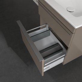 Тумба под раковину Villeroy & Boch Venticello 55,3х50,2 см ДСП трюфель серый/ручка хром A92301VG