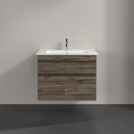 Тумба под раковину Villeroy & Boch Venticello 75,3х50,2 см ДСП каменный дуб/ручка хром A92501RK