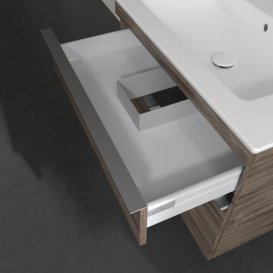 Тумба под раковину Villeroy & Boch Venticello 75,3х50,2 см ДСП каменный дуб/ручка хром A92501RK