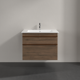 Тумба під раковину Villeroy & Boch Venticello 75,3х50,2 см ДСП дуб аризона/ручка мідь A92505VH