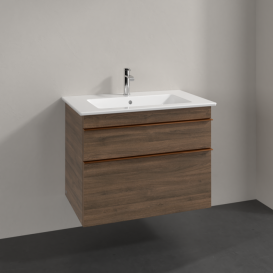 Тумба під раковину Villeroy & Boch Venticello 75,3х50,2 см ДСП дуб аризона/ручка мідь A92505VH