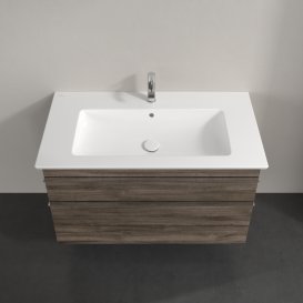 Тумба під раковину Villeroy & Boch Venticello 95,3х50,2 см ДСП кам'яний дуб/ручка хром A92601RK