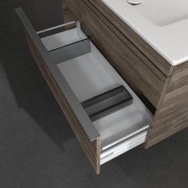 Тумба під раковину Villeroy & Boch Venticello 95,3х50,2 см ДСП кам'яний дуб/ручка хром A92601RK