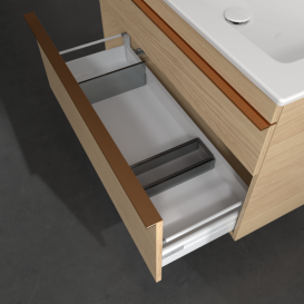 Тумба під раковину Villeroy & Boch Venticello 95,3х50,2 см ДСП північний дуб/ручка мідь A92805VJ