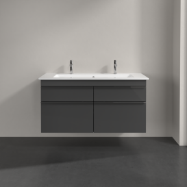 Тумба під раковину Villeroy & Boch Venticello 115,3х50,2 см МДФ глянсовий сірий/ручка хром A92901FP