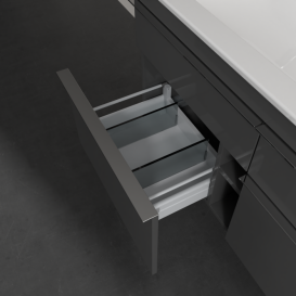 Тумба під раковину Villeroy & Boch Venticello 115,3х50,2 см МДФ глянсовий сірий/ручка хром A92901FP