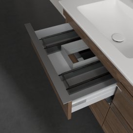 Тумба під раковину Villeroy & Boch Venticello 125,3х50,2 см ДСП дуб аризона/ручка хром A93001VH