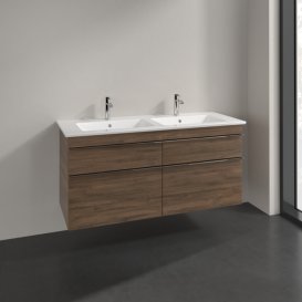 Тумба під раковину Villeroy & Boch Venticello 125,3х50,2 см ДСП дуб аризона/ручка хром A93001VH