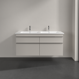 Тумба под раковину Villeroy & Boch Venticello 125,3х50,2 см ДСП мягкий серый/ручка хром A93001VK