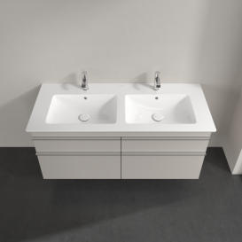 Тумба под раковину Villeroy & Boch Venticello 125,3х50,2 см ДСП мягкий серый/ручка хром A93001VK