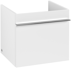 Тумба під раковину Villeroy & Boch Venticello 46,6х42,5 см ДСП/МДФ білий матовий/ручка хром A93101MS