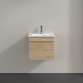 Тумба під раковину Villeroy & Boch Venticello 46,6х42,5 см ДСП північний дуб/ручка алюміній білий A93102VJ