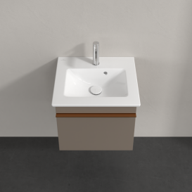 Тумба под раковину Villeroy & Boch Venticello 46,6х42,5 ДСП трюфель серый/ручка медь A93105VG
