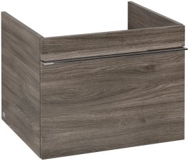 Тумба під раковину Villeroy & Boch Venticello 55,3х50,2 см ДСП кам'яний дуб/ручка хром A93201RK