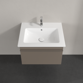 Тумба під раковину Villeroy & Boch Venticello 60,3х50,2 см ДСП трюфель сірий/ручка хром A93301VG