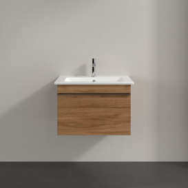 Тумба під раковину Villeroy & Boch Venticello 60,3х50,2 см ДСП дуб канзас/ручка хром A93301RH