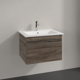 Тумба під раковину Villeroy & Boch Venticello 60,3х50,2 см ДСП кам'яний дуб/ручка хром A93301RK