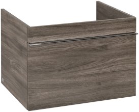 Тумба під раковину Villeroy & Boch Venticello 60,3х50,2 см ДСП кам'яний дуб/ручка хром A93301RK