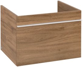 Тумба під раковину Villeroy & Boch Venticello 60,3х50,2 см ДСП дуб канзас/ручка алюміній білий A93302RH