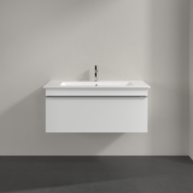 Тумба під раковину Villeroy & Boch Venticello 95,3х50,2 см МДФ глянсовий білий/ручка хром A93501DH