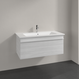умба під раковину Villeroy & Boch Venticello 95,3х50,2 см ДСП/МДФ біле дерево/ручка алюміній білий A93502E8