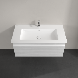 умба під раковину Villeroy & Boch Venticello 95,3х50,2 см ДСП/МДФ біле дерево/ручка алюміній білий A93502E8