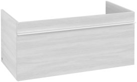 умба під раковину Villeroy & Boch Venticello 95,3х50,2 см ДСП/МДФ біле дерево/ручка алюміній білий A93502E8