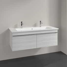 Тумба под раковину Villeroy & Boch Venticello 115,3х50,2 см ДСП/МДФ белое дерево/ручка хром A93801E8