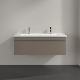 Тумба под раковину Villeroy & Boch Venticello 115,3х50,2 см ДСП трюфель серый/ручка хром A93801VG