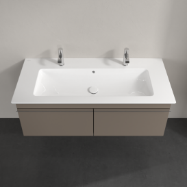 Тумба под раковину Villeroy & Boch Venticello 115,3х50,2 см ДСП трюфель серый/ручка хром A93801VG