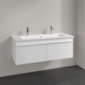 Тумба під раковину Villeroy & Boch Venticello 115,3х50,2 см ДСП/МДФ білий матовий/ручка алюміній білий A93802MS