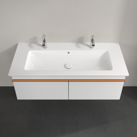 Тумба под раковину Villeroy & Boch Venticello 115,3х50,2 см ДСП/МДФ белый матовый/ручка медь A93805MS