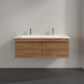 Тумба під раковину Villeroy & Boch Venticello 115,3х50,2 см ДСП дуб канзас/ручка мідь A93805RH