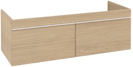 Тумба под раковину Villeroy & Boch Venticello 125,3х50,2 см ДСП северный дуб/ручка алюминий белый A93902VJ