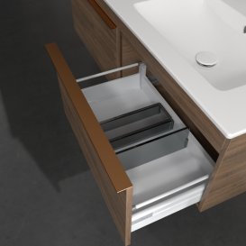 Тумба під раковину Villeroy & Boch Venticello 125,3х50,2 см ДСП дуб аризона/ручка мідь A93905VH