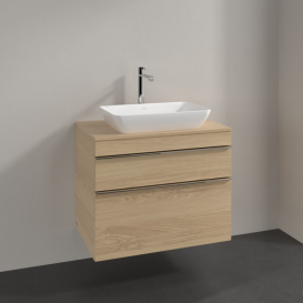 Тумба під раковину Villeroy & Boch Venticello 75,7х50,2 см ДСП північний дуб/ручка хром A94001VJ