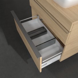 Тумба під раковину Villeroy & Boch Venticello 75,7х50,2 см ДСП північний дуб/ручка хром A94001VJ