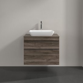 Тумба під раковину Villeroy & Boch Venticello 75,7х50,2 см ДСП кам'яний дуб/ручка хром A94001RK