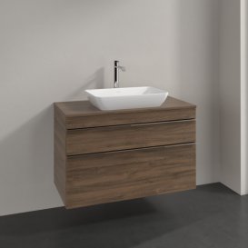 Тумба під раковину Villeroy & Boch Venticello 95,7х50,2 см ДСП дуб аризона/ручка хром A94101VH