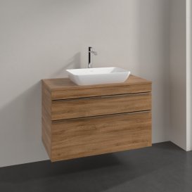 Тумба под раковину Villeroy & Boch Venticello 95,7х50,2 см ДСП дуб канзас/ручка хром A94101RH