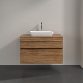 Тумба под раковину Villeroy & Boch Venticello 95,7х50,2 см ДСП дуб канзас/ручка хром A94101RH