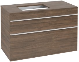 Тумба під раковину Villeroy & Boch Venticello 95,7х50,2 см ДСП дуб аризона/ручка білий A94202VH