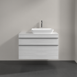 Тумба под раковину Villeroy & Boch Venticello 95,7х50,2 см ДСП/МДФ белое дерево/ручка хром A94301E8