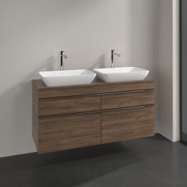 Тумба під раковину Villeroy & Boch Venticello 125,7х50,2 см ДСП дуб аризона/ручка хром A94401VH