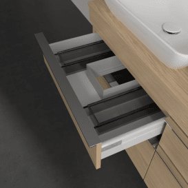 Тумба под раковину Villeroy & Boch Venticello 125,7х50,2 см ДСП северный дуб/ручка хром A94401VJ