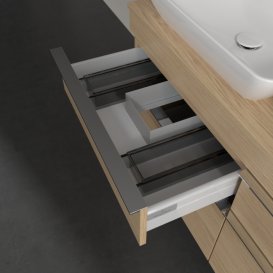 Тумба под раковину Villeroy & Boch Venticello 125,7х50,2 см ДСП северный дуб/ручка хром A94401VJ