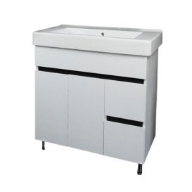 Тумба под раковину Vivia Амалия Д2Ш2 80х45 см комбинируется с раковиной Комо 80 МДФ/ДСП белый А0033284